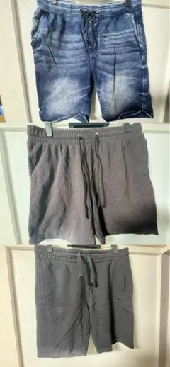 H&M ハーフパンツL 3枚セット　スウェットパンツのサムネイル