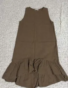 ノースリーブ　リネン　ワンピースのサムネイル