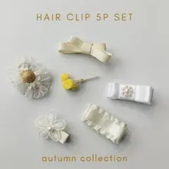 ベビー　キッズ　 ヘアクリップ 5点セット　ヘアピン　ヘアアクセサリー お誕生日