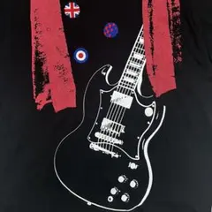グラニフ ギターグラフィックTシャツ ロック バンド graniph 블랙