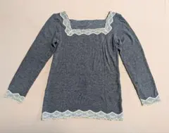 キッドブルー　KIDBLUE　インナー　長袖　チャコールグレー　M