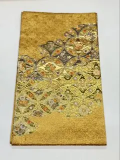 専用帯7747 ○金彩友禅作家 堀省平 金煌織 高級 正絹 落款 太鼓六通