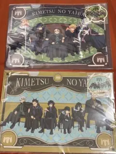 鬼滅の刃 AGF 集合 クリアファイル ステッカー セット ２枚