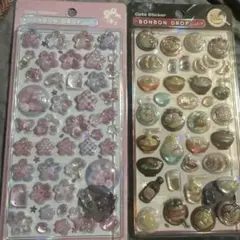 【正規品】ボンボンドロップシール　和柄　ラーラン　桜2枚