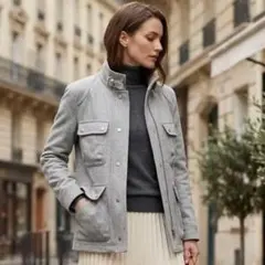 マッキントッシュフィロソフィー　ジャケット　ライトグレー　コットン　上着