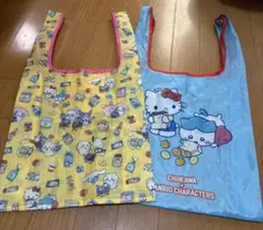 ちいかわ×サンリオキャラクターズ エコバッグ 2つ