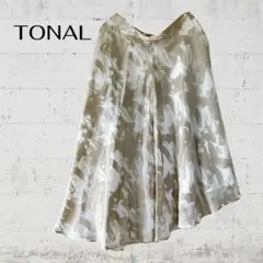TONAL トーナル アシンメトリー シアースカート M 美品のサムネイル