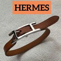 HERMES エルメスブレスレット アピ3 レザー □G刻印のサムネイル