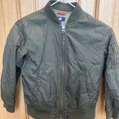 ユニクロ　UNIQLO MA-1ブルゾン　カーキ　120