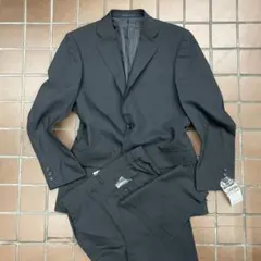 【激安価格】リクルートスーツ　ビジネス　上下セットアップ/ブラック系/L A6