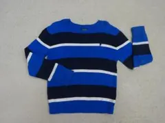 ポロ ラルフローレン★綿100％ ボーダー柄 ポニー刺繍 長袖 ニット セーター