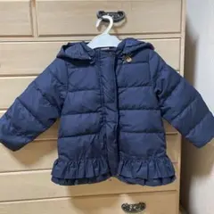 petit main ネイビー ダウンコート 100cm
