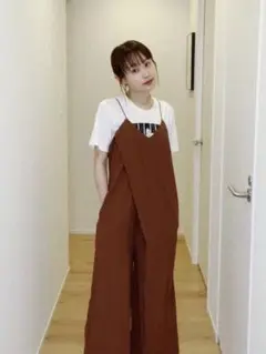 STYLEMIXER サロペット　ブラウンのサムネイル