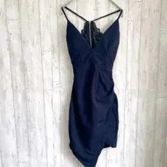 【美品】Emerald Sundae バックレース アシンメトリードレス XXS