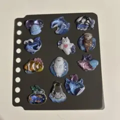 海の生き物　ぷっくり　シール