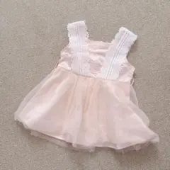 ベビードレス　9-12M 結婚式　リングガールにも◎ ベビーピンク