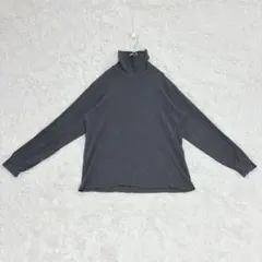 ユニクロ タートルネックカットソー L 大きめ 綿100% ユニセックス 秋冬