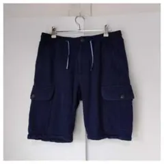 バーバリーブラックレーベル/バーバリー/ロゴ/濃紺/ハーフパンツ/サイズM