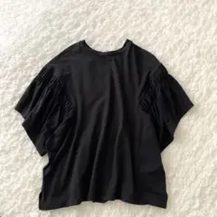 葉片 褶皺 上衣 寬鬆 顯瘦