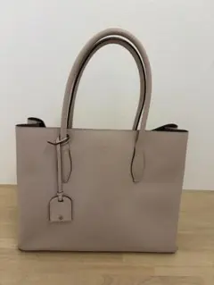kate spade new york ピンクベージュ レザートートバッグ