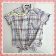 【CHIP CLIP】チェック柄 半袖シャツ