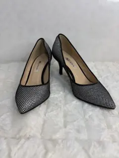 【美品】ダイアナ パンプス グリッター メッシュ ポインテッドトゥ