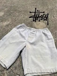 90s old stussy USA製 ショートパンツ S ベージュ ビーチのサムネイル