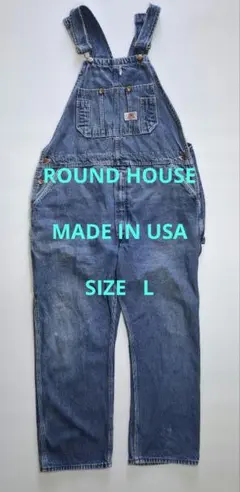 ROUND HOUSE ラウンドハウスオーバーオール　MADE IN USAのサムネイル