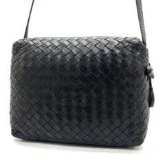 【極美品】ボッテガヴェネタ カメラバッグ イントレチャート ダークブラウン 極美品 BOTTEGAVENETA ボッテガヴェネタ イントレチャート