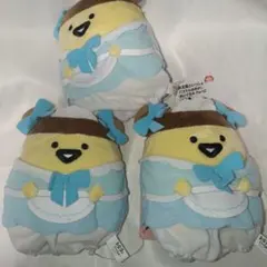 お文具といっしょ パステルおめかしぬいぐるみ プリンさん　3個セット