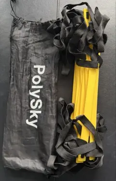 PolySky ラダー トレーニング 野球 サッカー 6m収納袋付き瞬発力敏捷性
