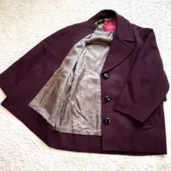 【超希少色✨️ヴィヴィアンウエストウッド】 牛革ボタン 総オーブ裏地 ピーコート