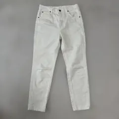 Lee ホワイト ストレートデニムパンツ