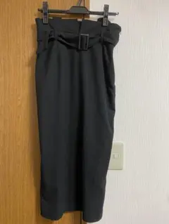 GU タイトスカート　ロング丈　ブラック