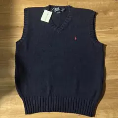 Polo by Ralph Lauren ダークネイビー Vネックベスト M