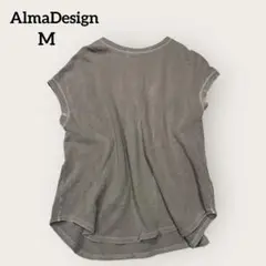 AlmaDesign ノースリーブ カットソー カジュアル ナチュラル きれいめ