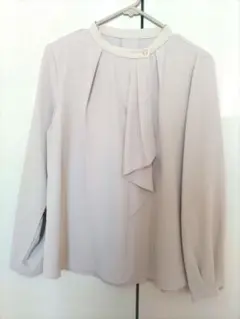 【ノースポール様専用】ロペピクニック 配色ボウタイ長袖ブラウス 38 ラベンダー