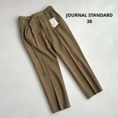 38｜JOURNAL STANDARD｜TWストレッチテーパードパンツ｜キャメル