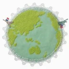 近沢レース　タオルハンカチ　世界旅行