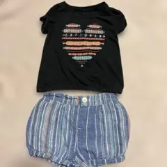 EXPLORERプリントTシャツとショートパンツセット 100cmのサムネイル
