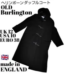 英国製　OLD Burlington ヘリンボーン　ダッフルコート UK12