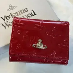 【未使用】Vivienne Westwood 三つ折財布 エナメル ガマ口