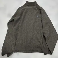 ✨大人気✨バーバリーブラックレーベル グレー　ハイネックカシミヤ100%セーター