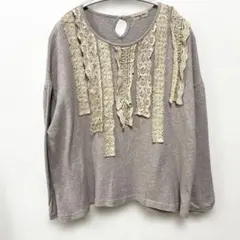 お値下げサマンサモスモス SM2 レース貼りカットソー フリーサイズ