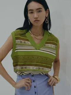 2026年最新】Ameri VINTAGE レディース ニットベストの人気アイテム