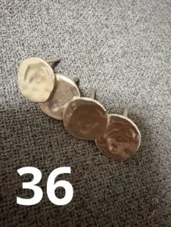 金属製円形スタッドピアス用金具