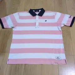 美品　Paradiso パラディーゾ ポロシャツ ピンク ボーダー Mのサムネイル