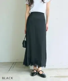 basementonline レースサテンスカートのサムネイル