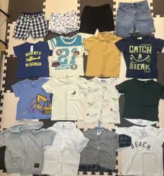 ベビー服 夏服 半袖 男の子 女の子 80cm 90cm セット まとめ売り