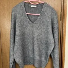 BEAUTY&YOUTH Vネック セーター グレー